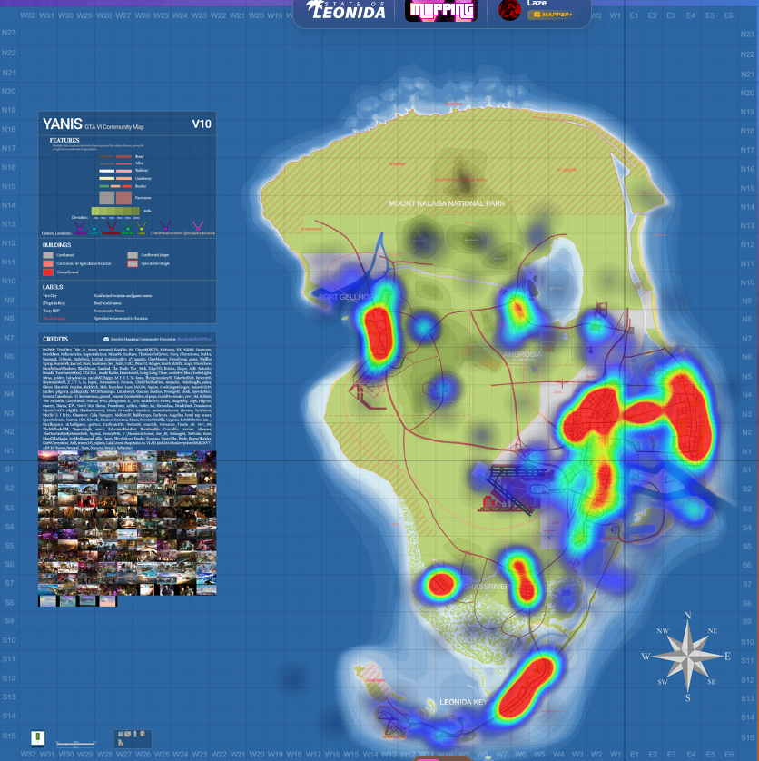 Heat Map of Actually Known Information
